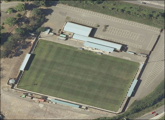 Woodside Park - the home of Bishops Stortford FC (aerial photograph  Bing Maps)