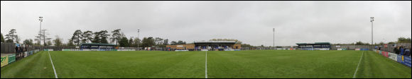 A panoramic photo of Bishops Stortford's Woodside Park