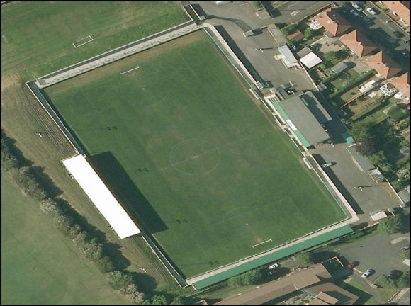 Croft Park - the home of Blyth Spartans FC (aerial photograph  Bing Maps)