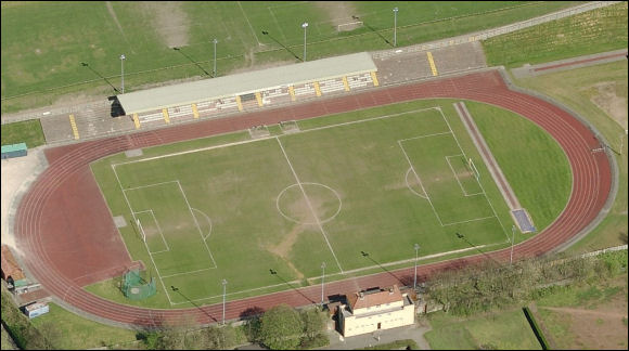 Horsfall Stadium - the home of Bradford Park Avenue FC (aerial photograph  Bing Maps)