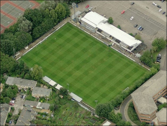 Milton Road - the home of Cambridge City FC (aerial photograph  Bing Maps)