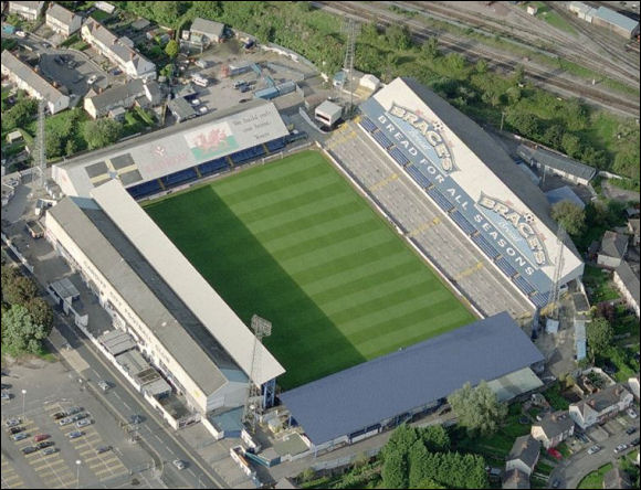Ninian Park - the home of Cardiff City FC (aerial photograph  Bing Maps)