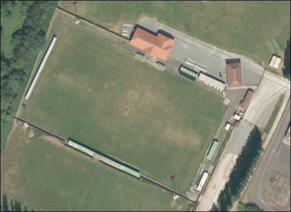 The Mander Cruickshank Solicitors Stadium - the home of Coalville Town FC (aerial photograph  Bing Maps)