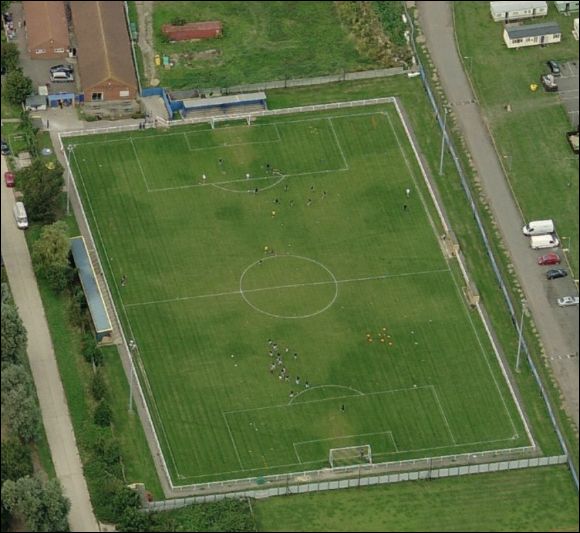 The Aspect Arena - the home of Concord Rangers FC (aerial photograph  Bing Maps)