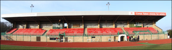 The main stand at the Rockingham Triangle