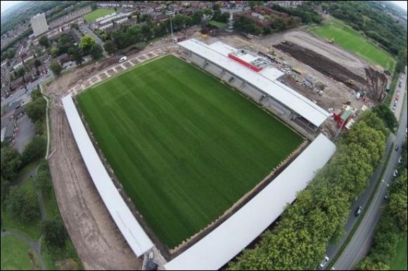 Broadhurst Park - the home of FC United of Manchester FC (aerial photograph  Manchester Evening News)