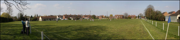 A panoramic photograph of Frampton United FC