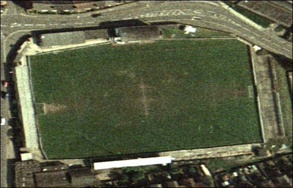 The Northolme - the home of Gainsborough Trinity FC (aerial photograph  Bing Maps)