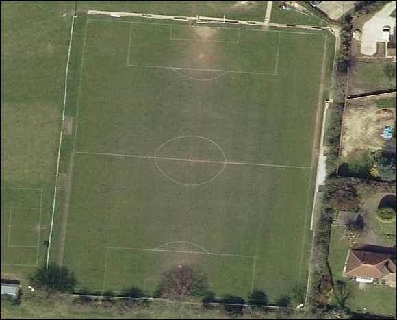 The Elm Recreation Ground - the home of Highworth Town FC (aerial photograph  Bing Maps)