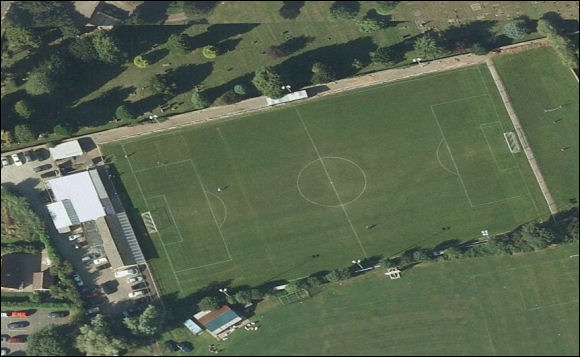 New Street - the home of Ledbury Town FC (aerial photograph  Bing Maps)