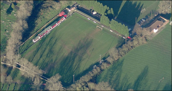 Chestnut Avenue - the home of Northwood FC (aerial photograph  Bing Maps)