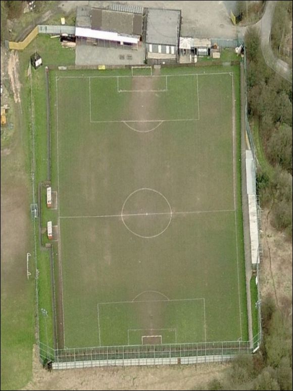 Dales Lane - the home of Rushall Olympic FC (aerial photograph  Bing Maps)