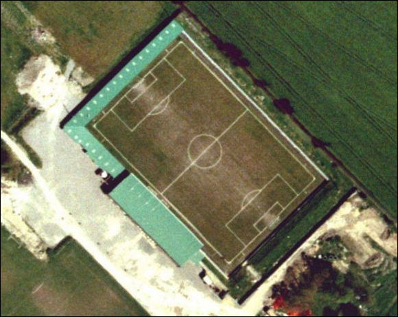 Raymond McEnhill Stadium - the new home of Salisbury City FC (aerial photograph  Bing Maps)