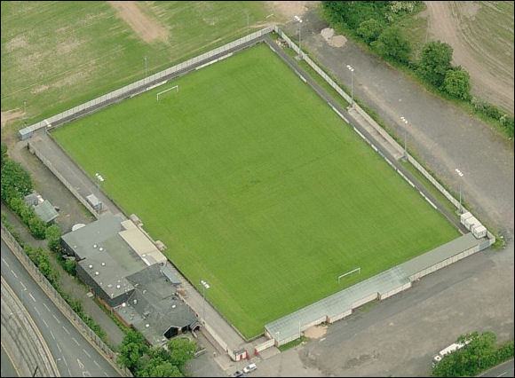 Damson Park - the home of Solihull Moors FC (aerial photograph  Bing Maps)