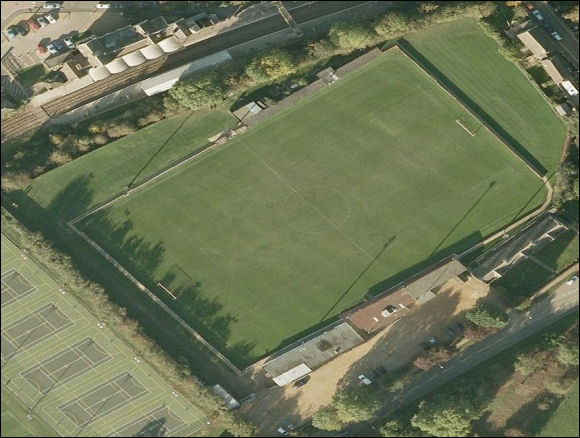 The Vic Couzens Stadium - the home of Stamford FC (aerial photograph  Bing Maps)