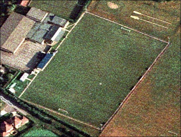 Longmeadow - the home of Whitchurch United FC (aerial photograph  Bing Maps)