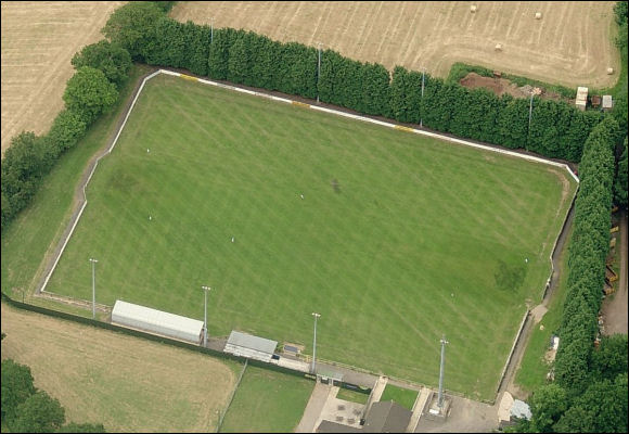 Lodge Road - home of Yate Town FC (aerial photograph  Bing Maps)