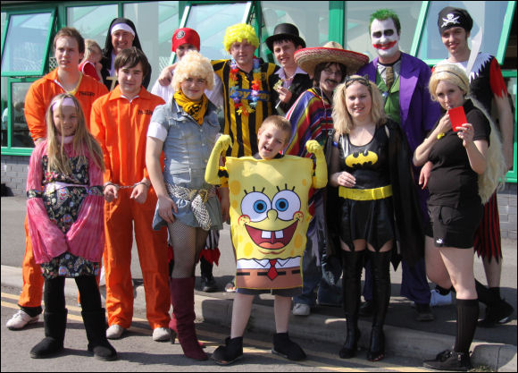 A typical away trip for the Gloucester City fans!
