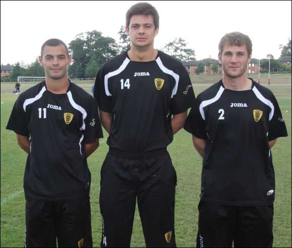 City new boys Tom Parrinello, Ollie Barnes and Michael Green