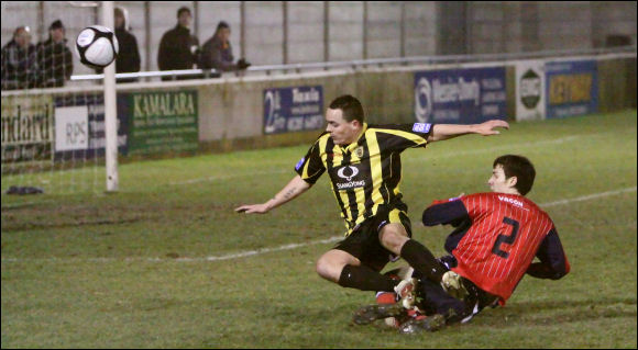 Lee Smith is sent tumbling and City get a penalty