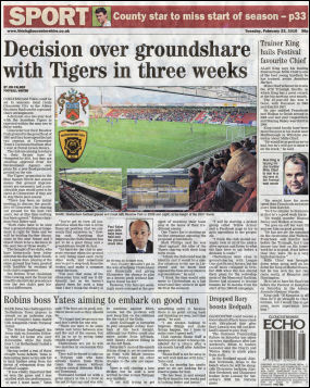 Gloucesterershire Echo - Tuesday 22/02/10